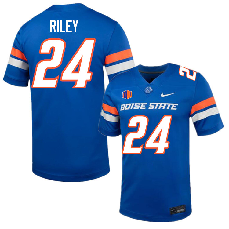 Dylan Riley Jersey, Boise State Broncos #24 Dylan Riley Football Jersey College Uniforms-Blue